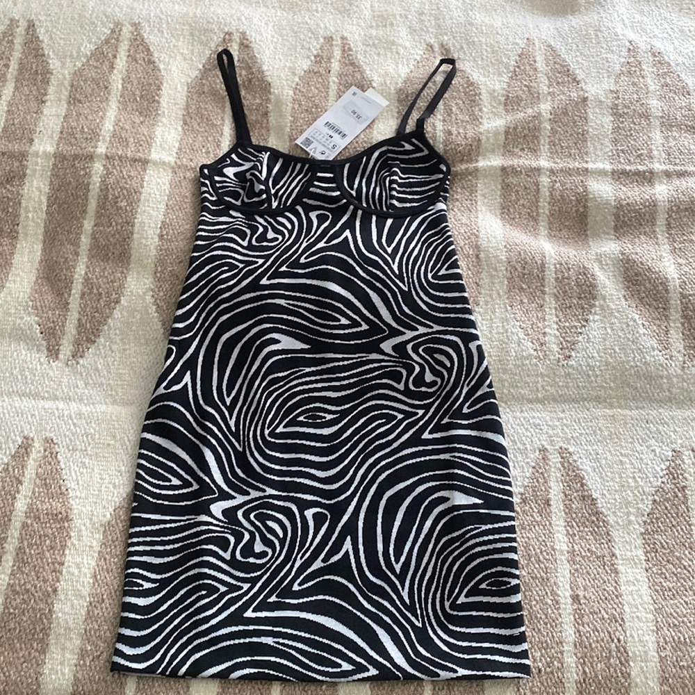 Zara Jacquard Mini Dress
